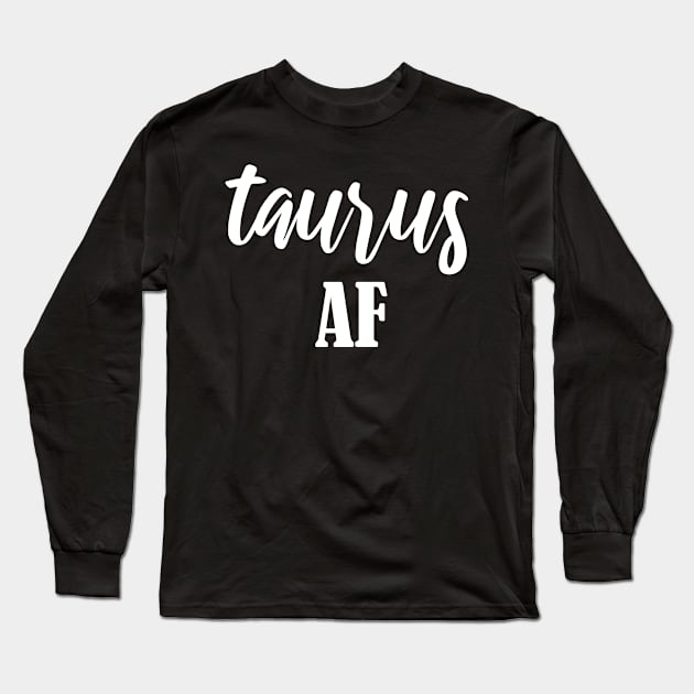 Taurus AF Long Sleeve T-Shirt by jverdi28